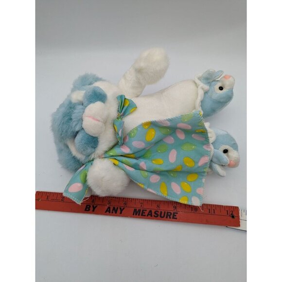 Commonwealth bunny rabbit plush lovey Easter eggs blanket bunny feet 11" - Picture 9 of 9